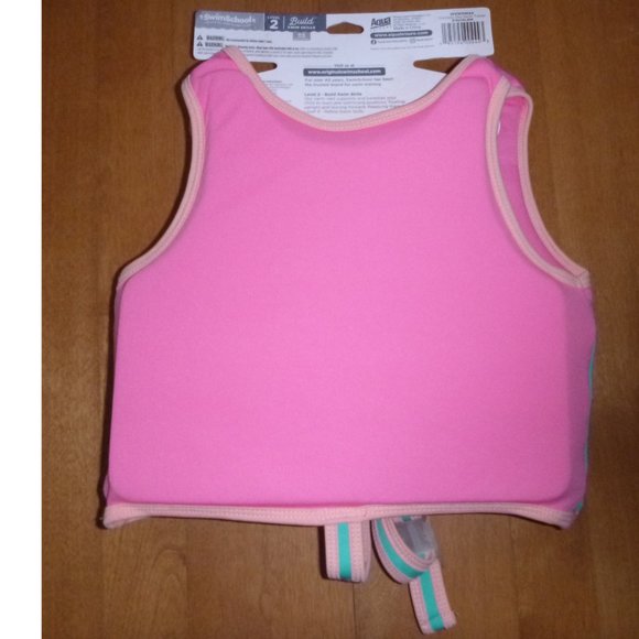 Toddler Swim School Trainer Vest Level 2 Age 2 4 Years 33lbs Max UPF Flowers NWT - Picture 2 of 2